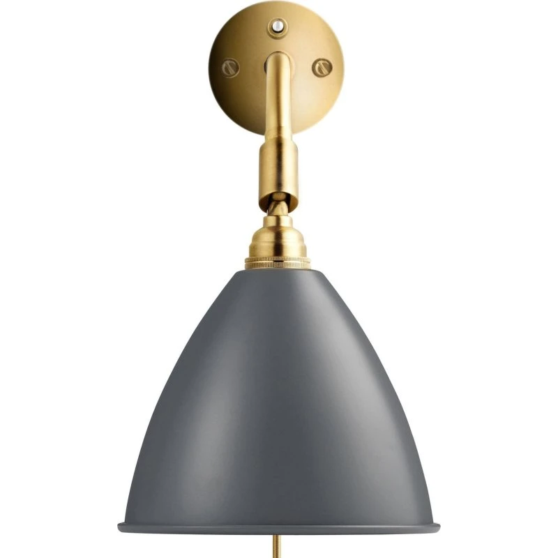 Gubi Applique Bestlite BL7 Grigio/Ottone Ø 16 cm