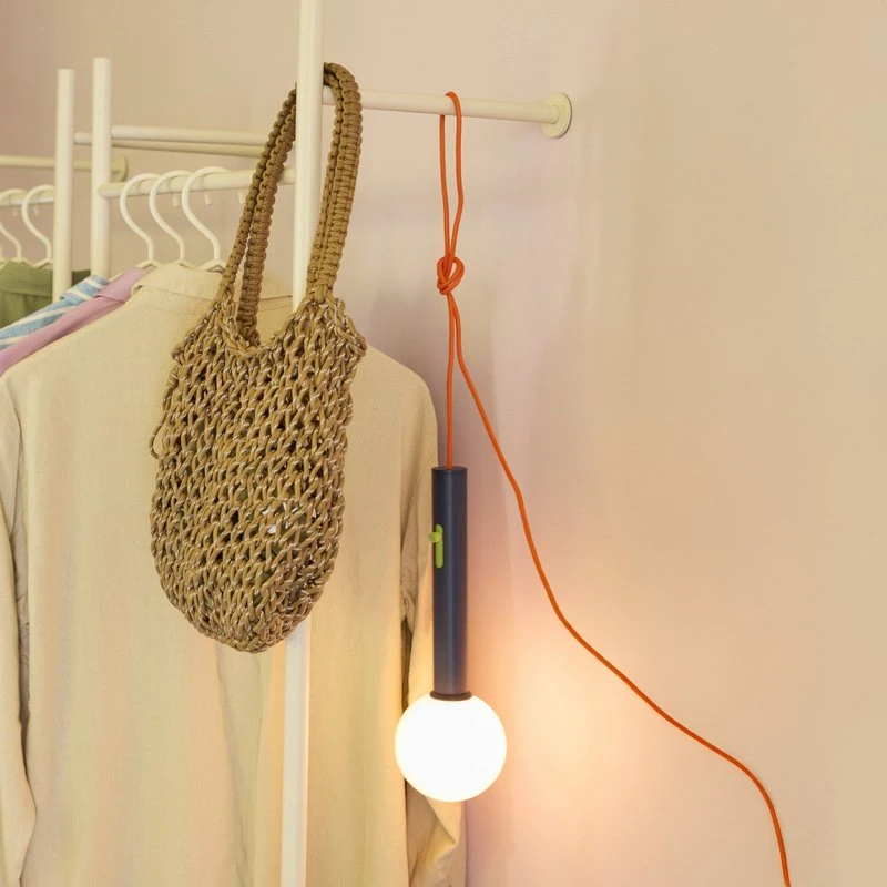Hübsch Talk Applique a LED Blu/Arancione - 30 cm