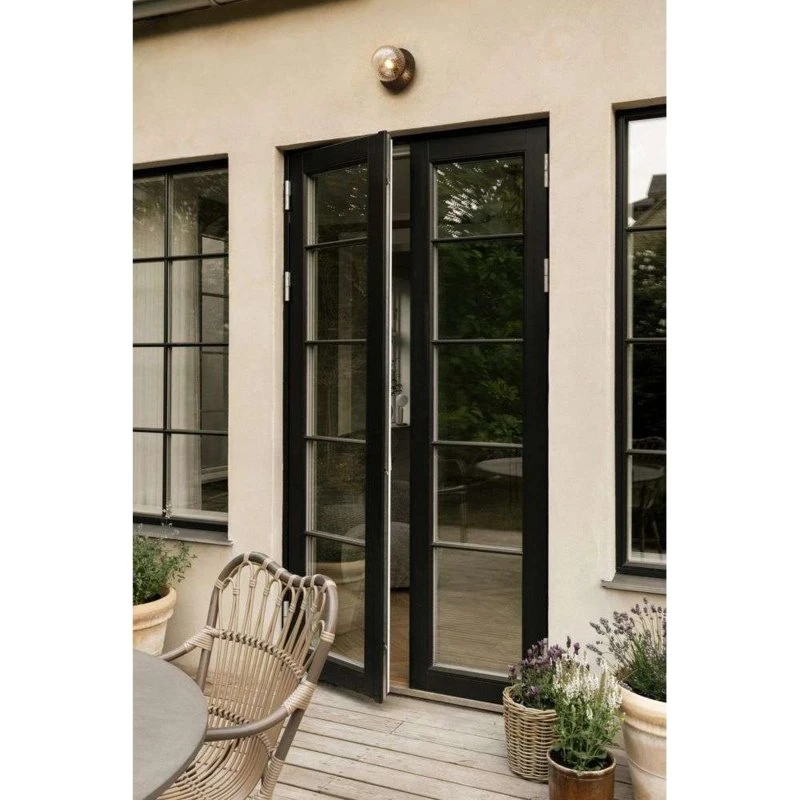Nuura Aps Applique da esterno Liila, Bronzo/Trasparente, Ø 16 cm