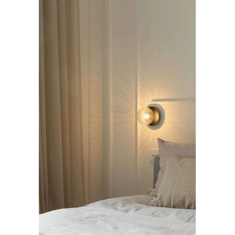 Nuura Aps Liila 1 Applique Rotonda Nero/Trasparente Ø 14 cm