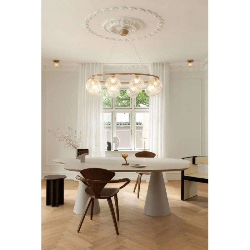 Nuura Aps Liila 1 Applique Oro e Trasparente IP44