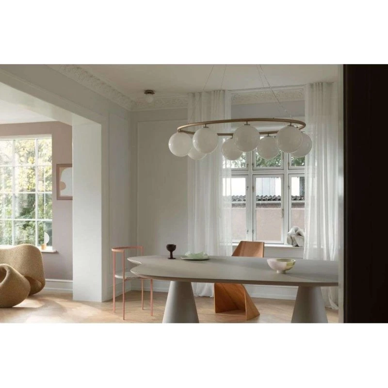 Nuura Aps Liila 1 Applique/Plafoniera Oro e Opale Ø 14 cm