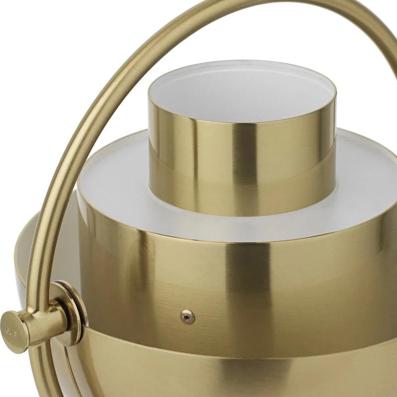 Gubi Multi-Lite Lampada da tavolo portatile in ottone, 30 cm