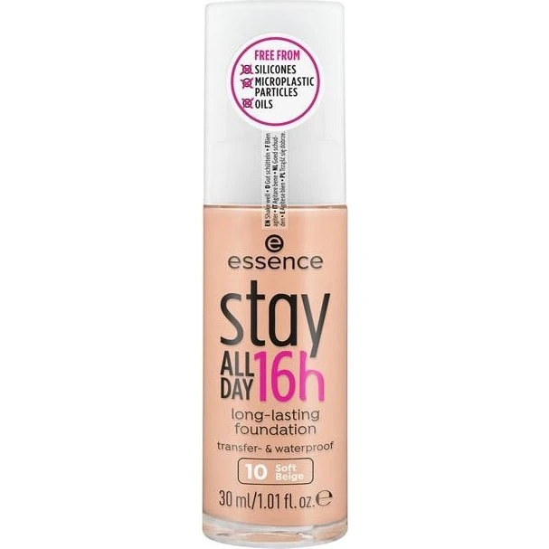 Essence Stay All Day 16H Fondotinta N.10 Soft Beige