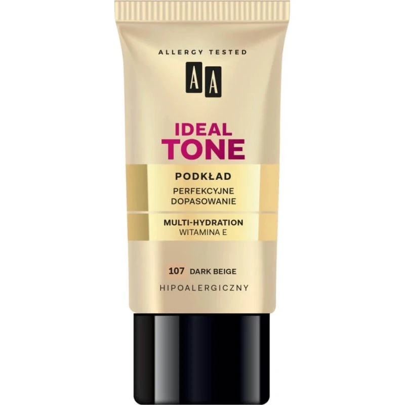 AA Make Up Ideal Tone Fondotinta 107 Dark Beige