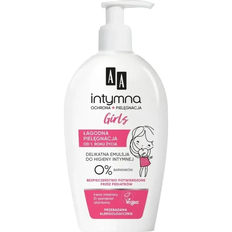 AA Intymna Ochrona Emulsione Igiene Intima Baby Girls 0+, 300 ml