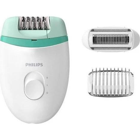 Philips Satinelle Essential Epilatore Compatto, Verde/Bianco
