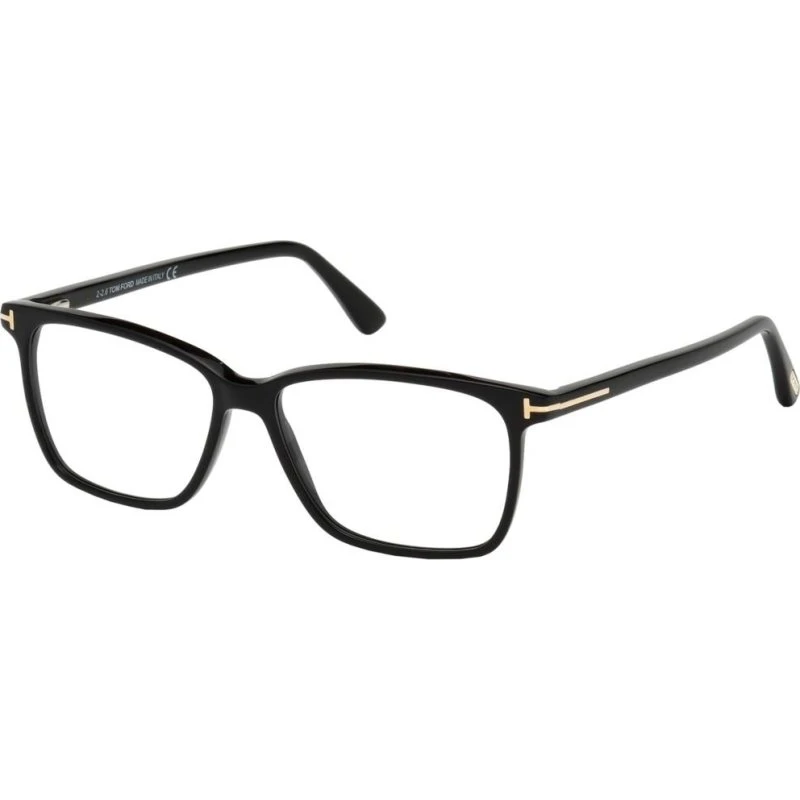 Tom Ford FT 5478-B Blue Block Occhiali da Vista Uomo Nero Geometrici