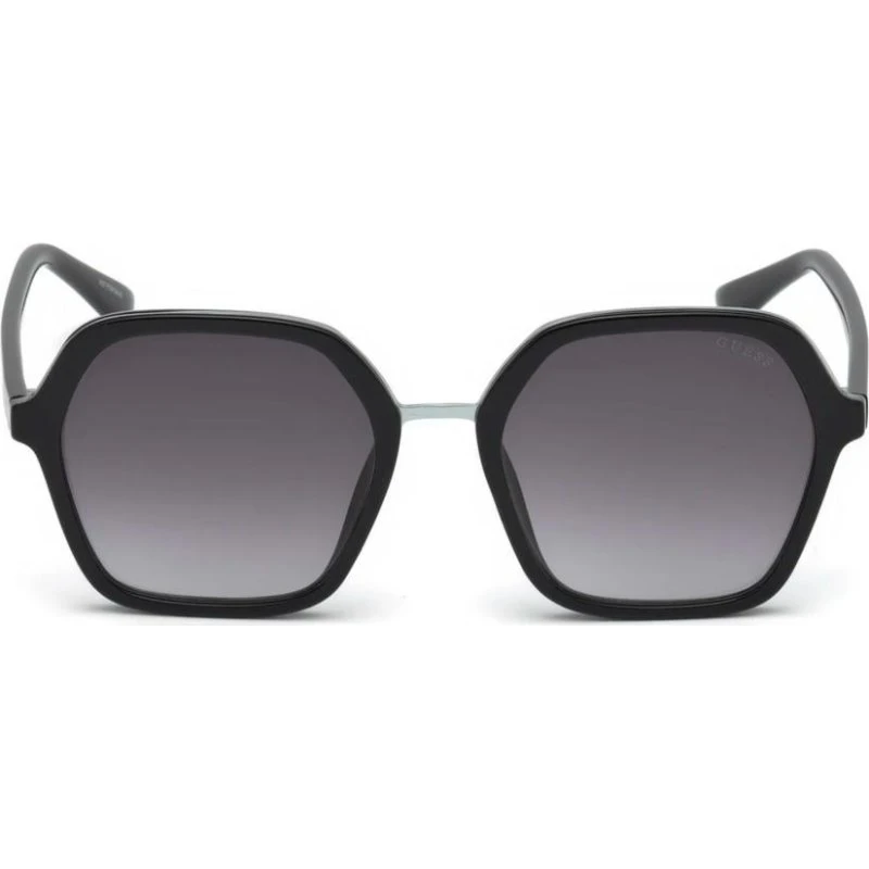 Guess GU7557 Occhiali da Sole Donna Farfalla Nero Grigio 54mm