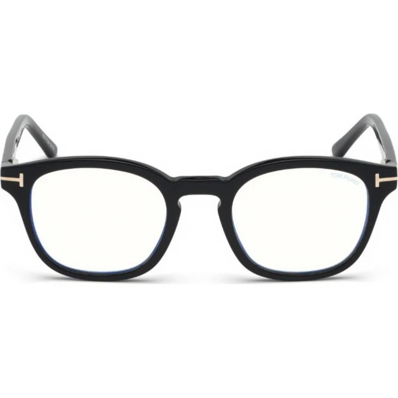 Tom Ford FT 5532-B Blue Block Occhiali da Vista Geometrici Nero Blu