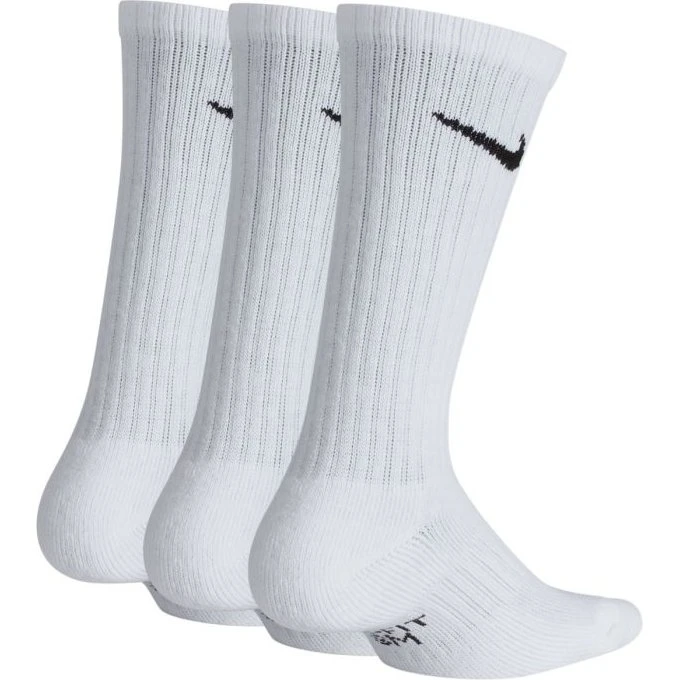 Nike Everyday Cushioned Crew Socks 3-Pack Bianco Tg. S