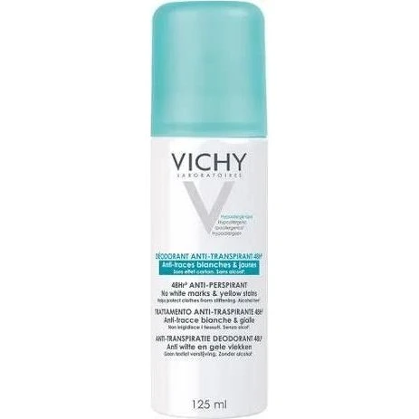 Vichy Deodorante Spray 48h Anti-Tracce Bianche e Gialle 125ml