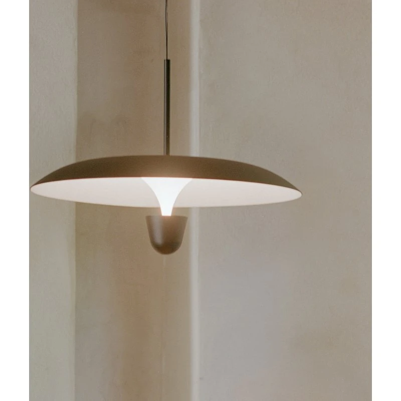 Lampada a sospensione Kantarell New Works - Nera, Ø 55 cm