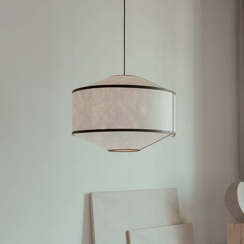 New Works Kite 2B Lampada a Sospensione Ø65 Bianco/Nero