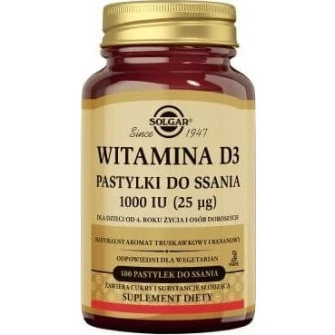 SOLGAR Vitamina D3 1000 UI - 100 Compresse