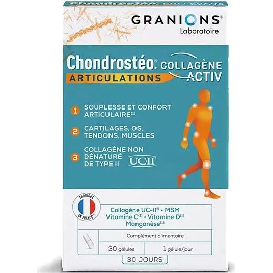 Granions Chondrostéo Articolazioni Collagene Activ 30 Capsule