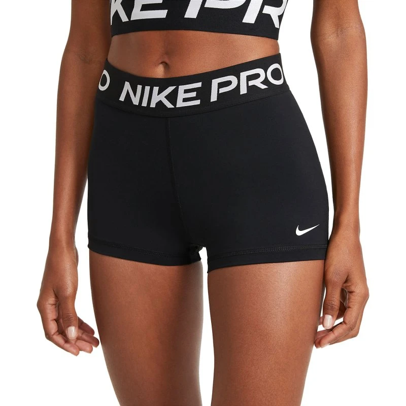 Nike Pro Tre Pollici Shorts Donna Nero/ Bianco
