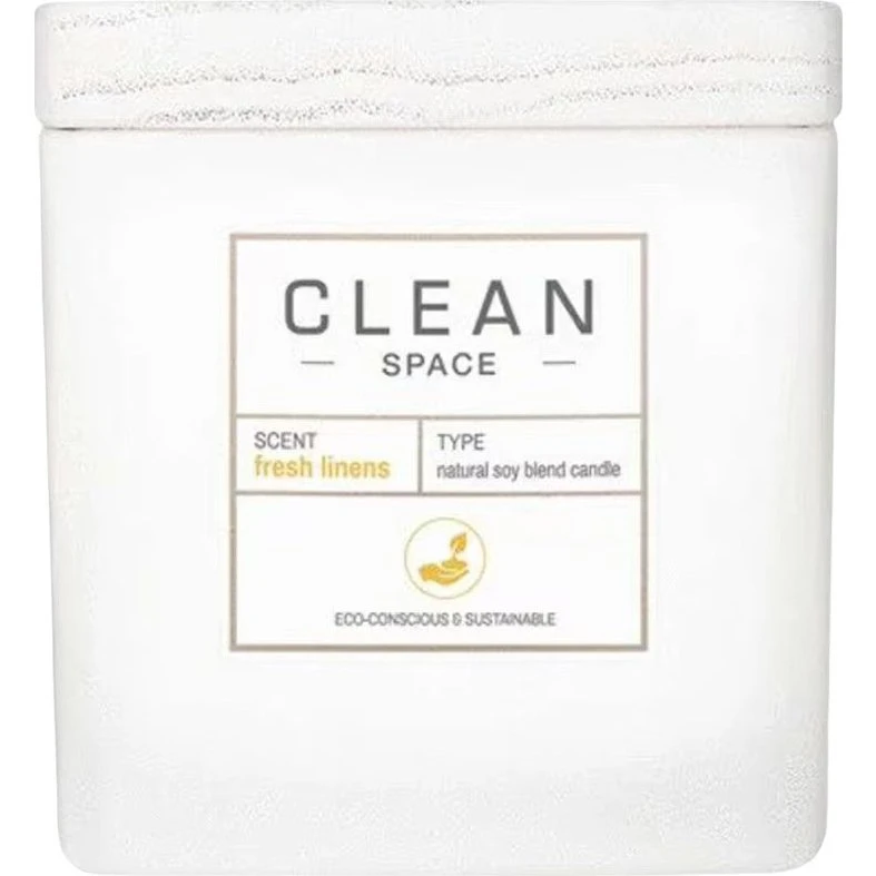 Clean Space Fresh Linens Candela Profumata - 227 g