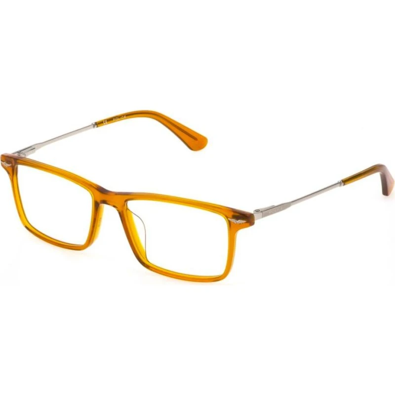 Police Dart 1 VPLD92 Occhiali da Vista Unisex Arancione Geometrico