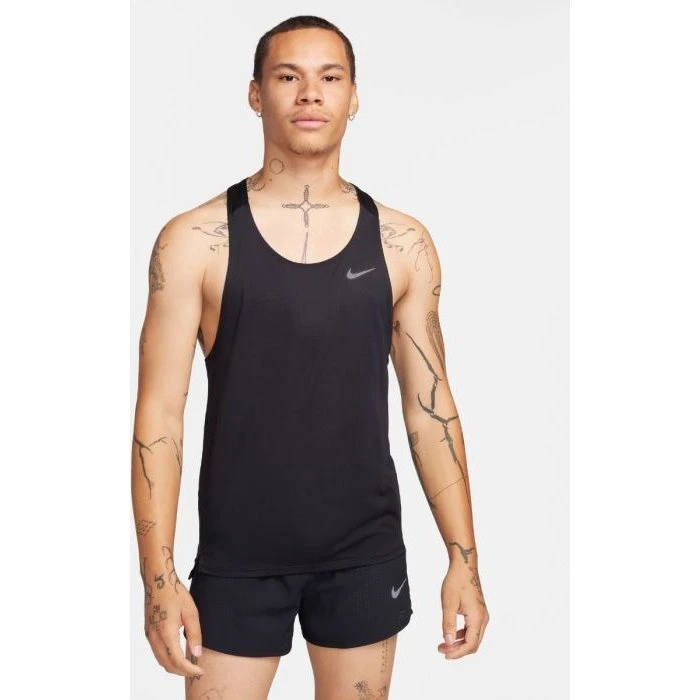 Nike Dri-FIT Fast Singlet XL Nero - Canottiera da Corsa Leggera