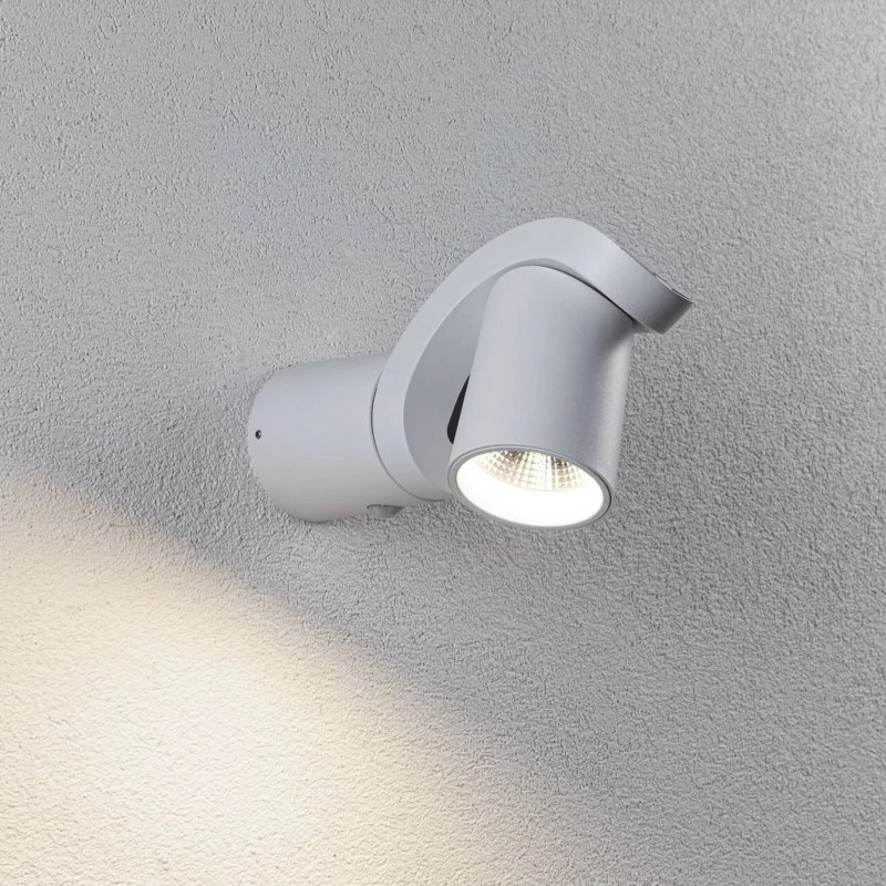 Applique da esterno Paulmann Cuff con sensore SWR bianca