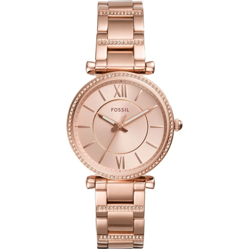 Fossil Carlie ES4301 Orologio Donna Quarzo Oro Rosa