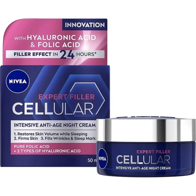 Nivea Cellular Filler Crema Notte Rassodante, 50 ml