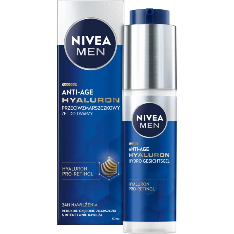 Nivea Men Hyaluron Gel Viso Antirughe 50 ml
