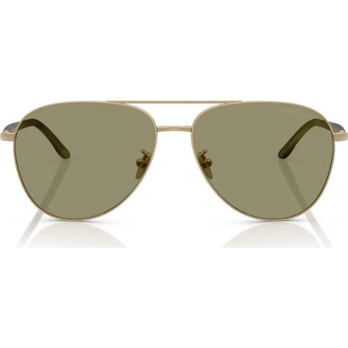 Giorgio Armani AR 6162 Occhiali da Sole Uomo Oro e Verde 58mm