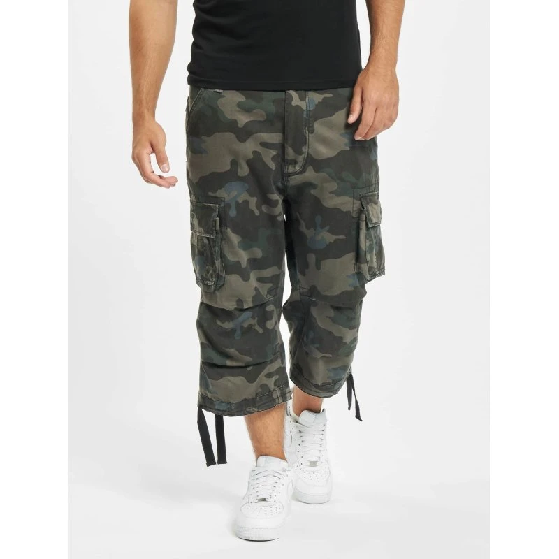 Pantaloni Cargo Brandit Mimetici in Cotone con Coulisse