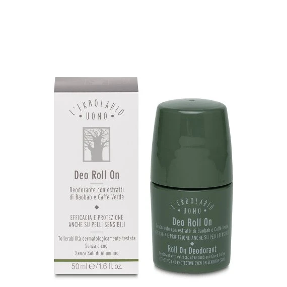 L’Erbolario Deodorante Roll-On Baobab e Caffè Verde 50ml