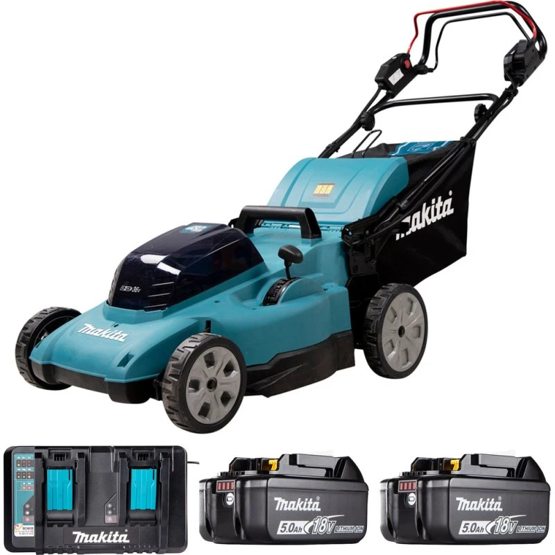 Makita DLM481PT2 Rasaerba a Batteria 36V 48cm 4 Funzioni