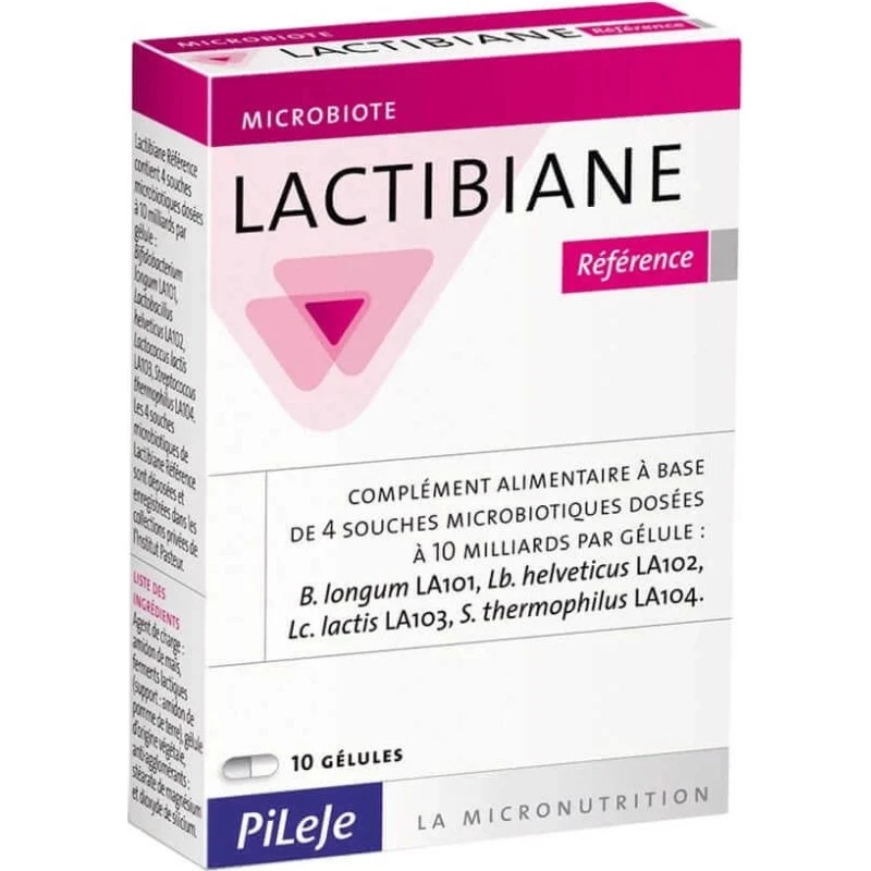 PiLeJe Lactibiane Référence - Integratore Probiotico 10 Capsule