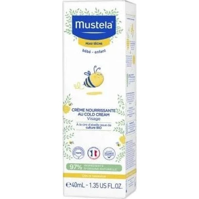 Mustela Crema Nutriente con Cold Cream per il Viso, 40ml