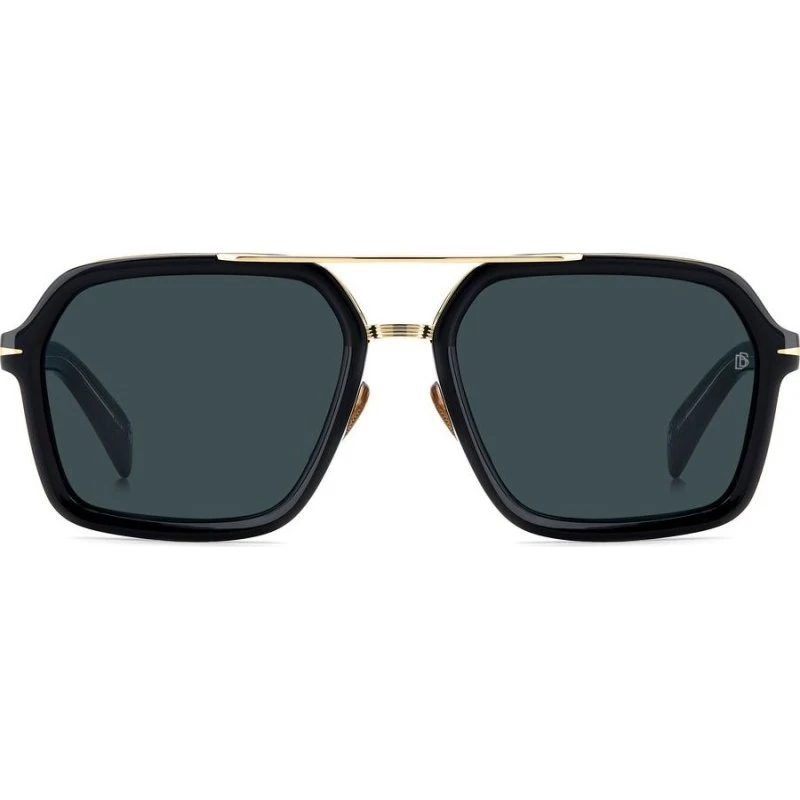 David Beckham DB 7128/S Occhiali da Sole Uomo Rettangolari Blu