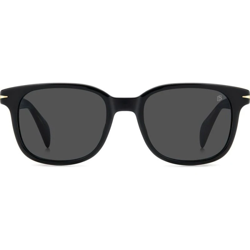 David Beckham DB 1177/S Occhiali da Sole Uomo Neri Rettangolari