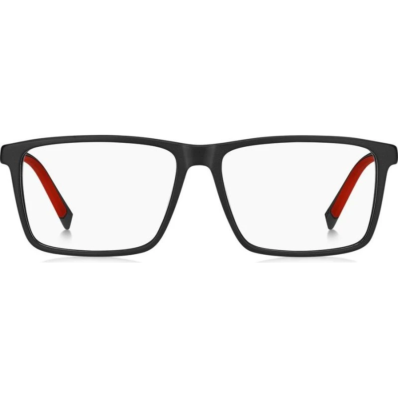 Tommy Hilfiger TH 2198 Occhiali da Vista Uomo Neri Rettangolari