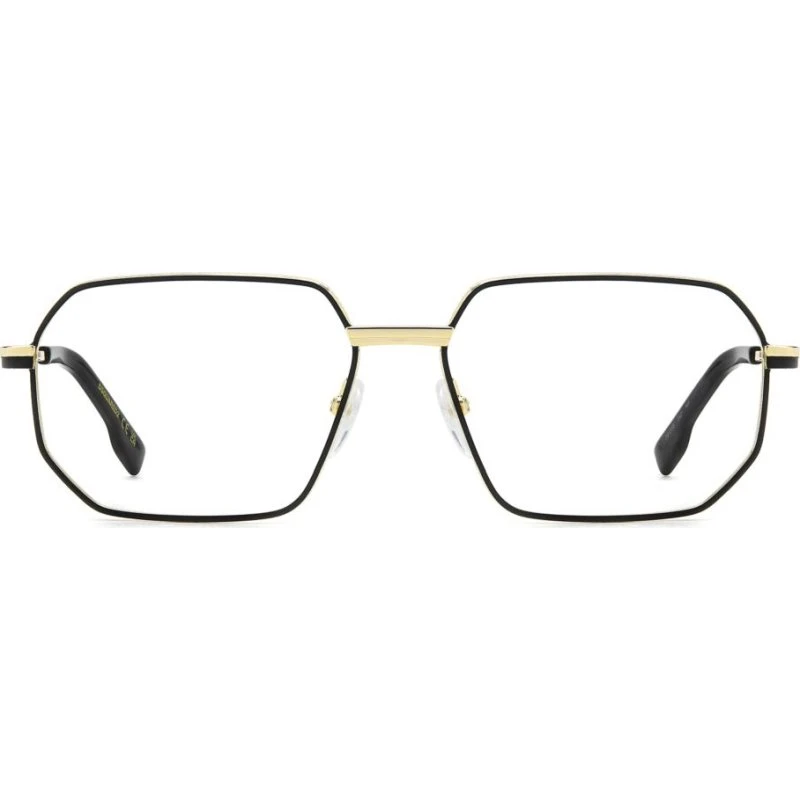 Dsquared2 D2 0158 Occhiali da Vista Uomo Oro Geometrico