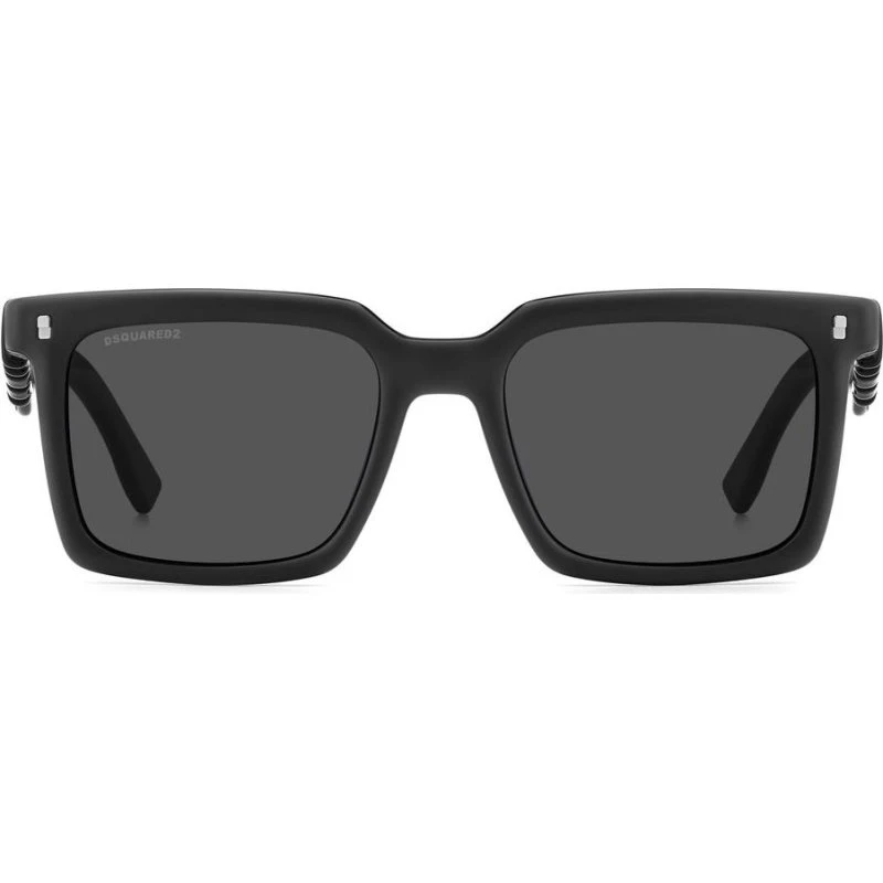Dsquared2 Icon 0025/S Occhiali da Sole Uomo Neri Rettangolari