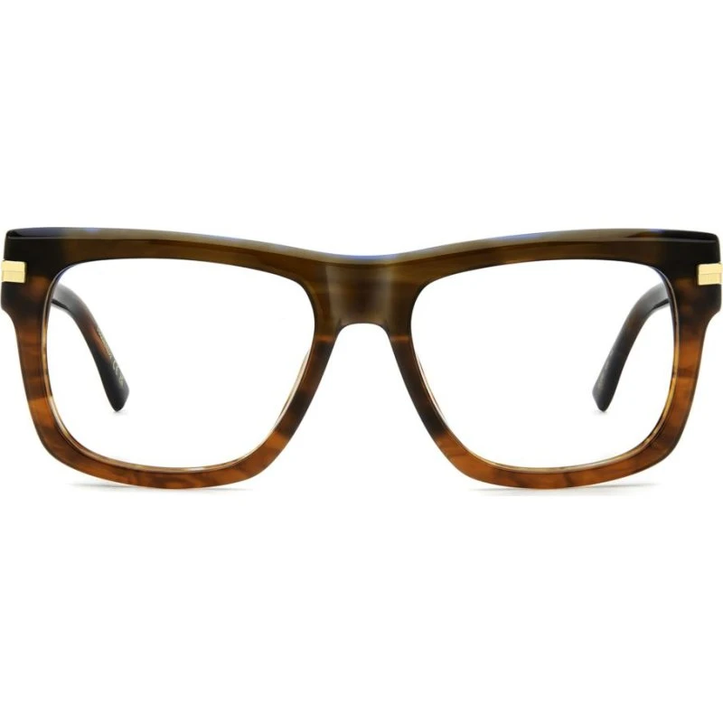 Dsquared2 D2 0163 Occhiali da Vista Uomo Marrone Rettangolari