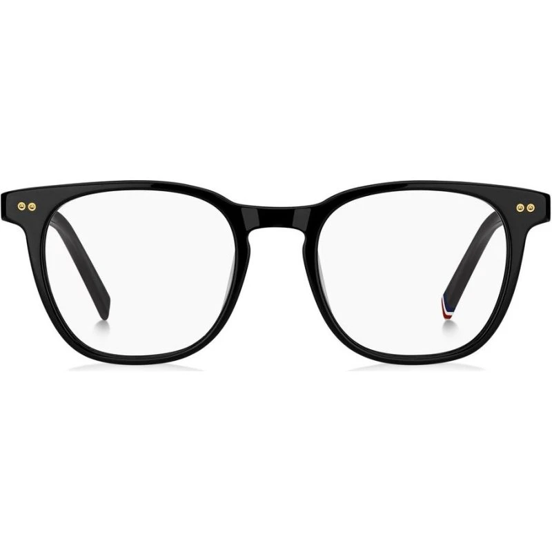 Tommy Hilfiger TH 2187 Occhiali da Vista Uomo Neri Rettangolari