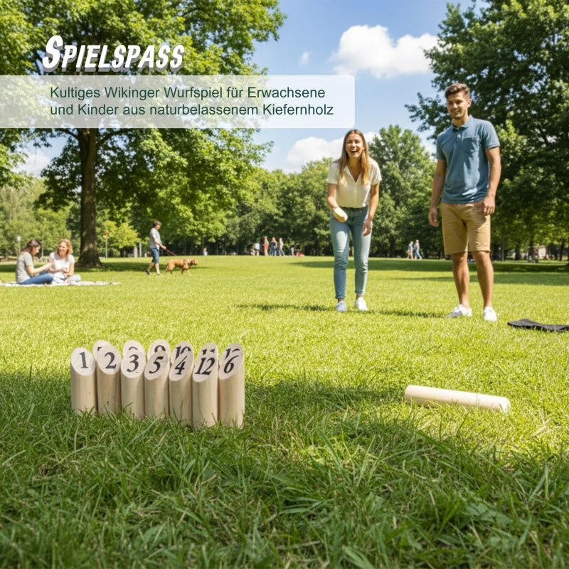 Kubb Gioco Vichingo in Legno di Pino