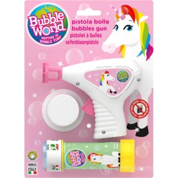 Dulcop Unicorno Pistola Sparabolle con Flacone