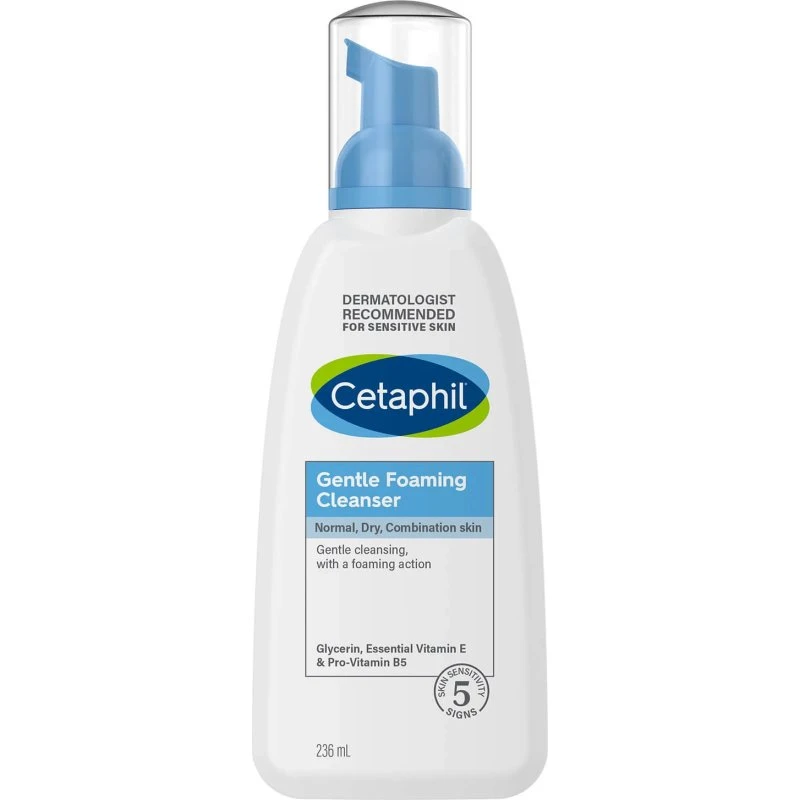 Cetaphil Schiuma Detergente Leggera per il Viso, 236 ml