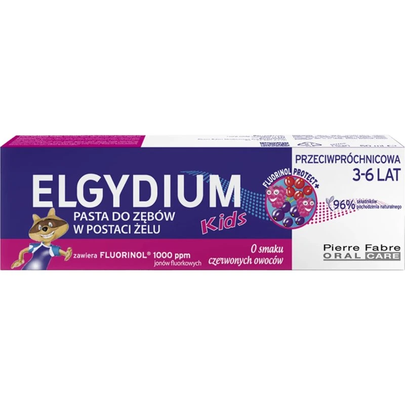 Elgydium Kids Fluorinol Dentifricio Lampone e Fragola 50 ml