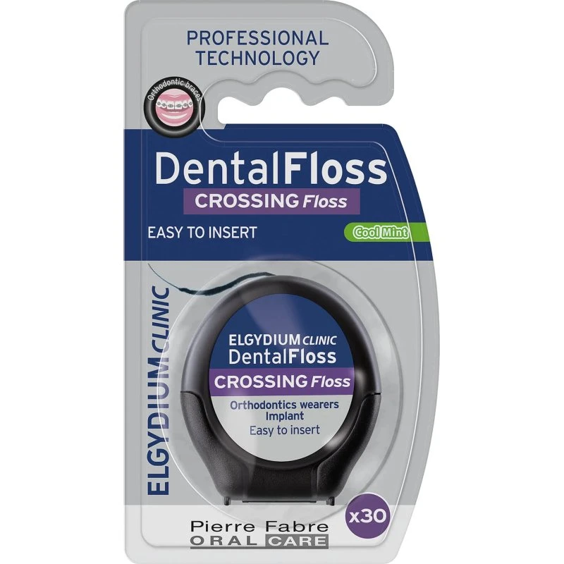 Elgydium Clinic Crossing Floss Filo Interdentale Ortodontico