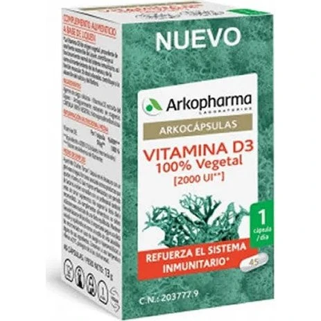 Arkopharma Arkocapsule Vitamina D3 - 45 Capsule