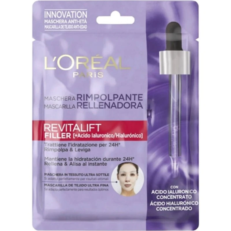 L'Oréal Paris Revitalift Filler Maschera Viso in Tessuto 30g