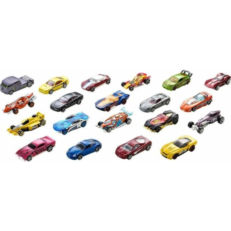 Hot Wheels Confezione 20 Macchinine 1:64 Mattel
