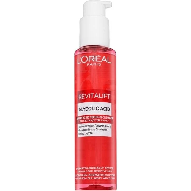 L'Oréal Revitalift Gel Detergente Esfoliante con Acido Glicolico 150 ml